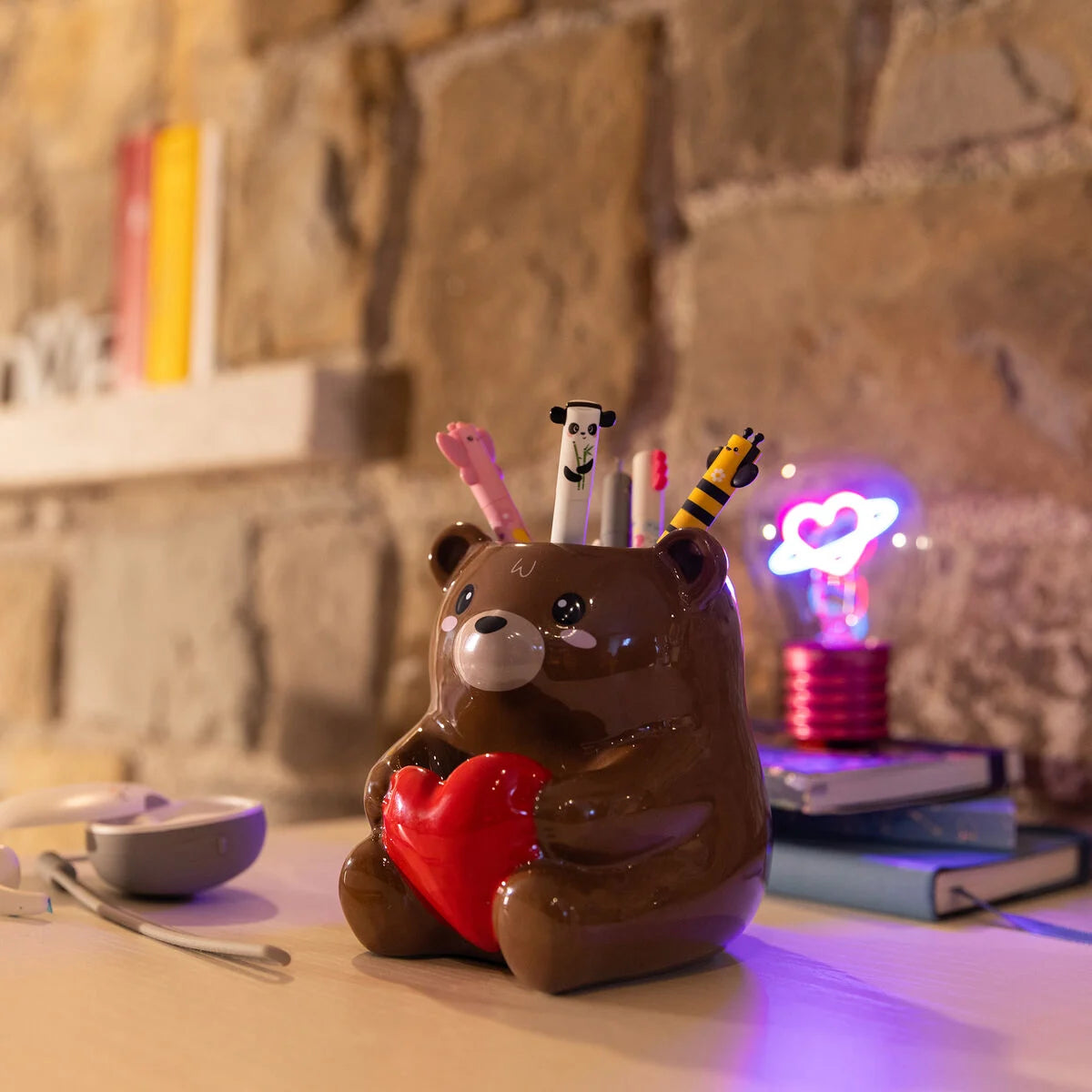 Legami Desk Friends Pen Holder Teddy Bear