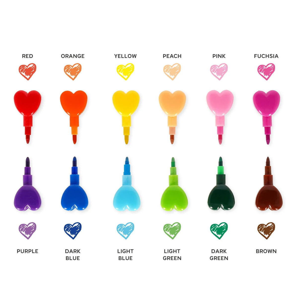 Legami Stackable Crayons Heart