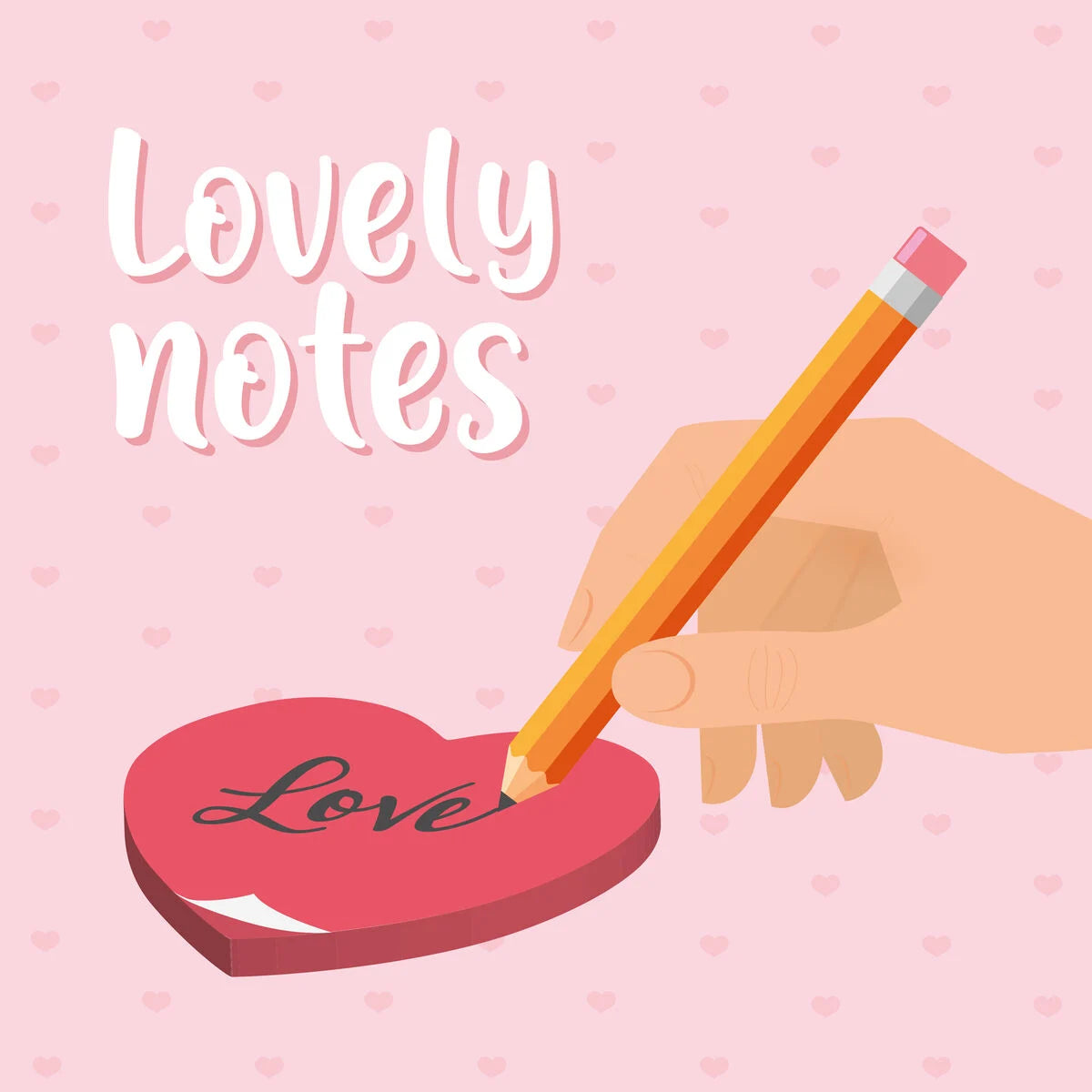 Legami Lovely Notes Adhesive Notepad Heart