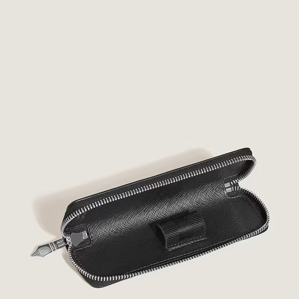 Montblanc Sartorial 1 Pen Zipped Pouch Tweed Blue