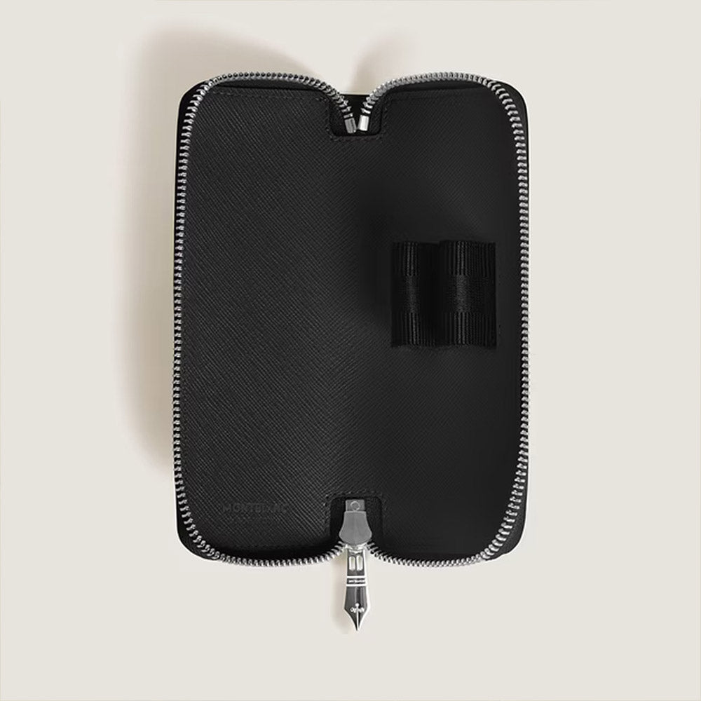 Montblanc Sartorial 2 Pen Zipped Pouch Black