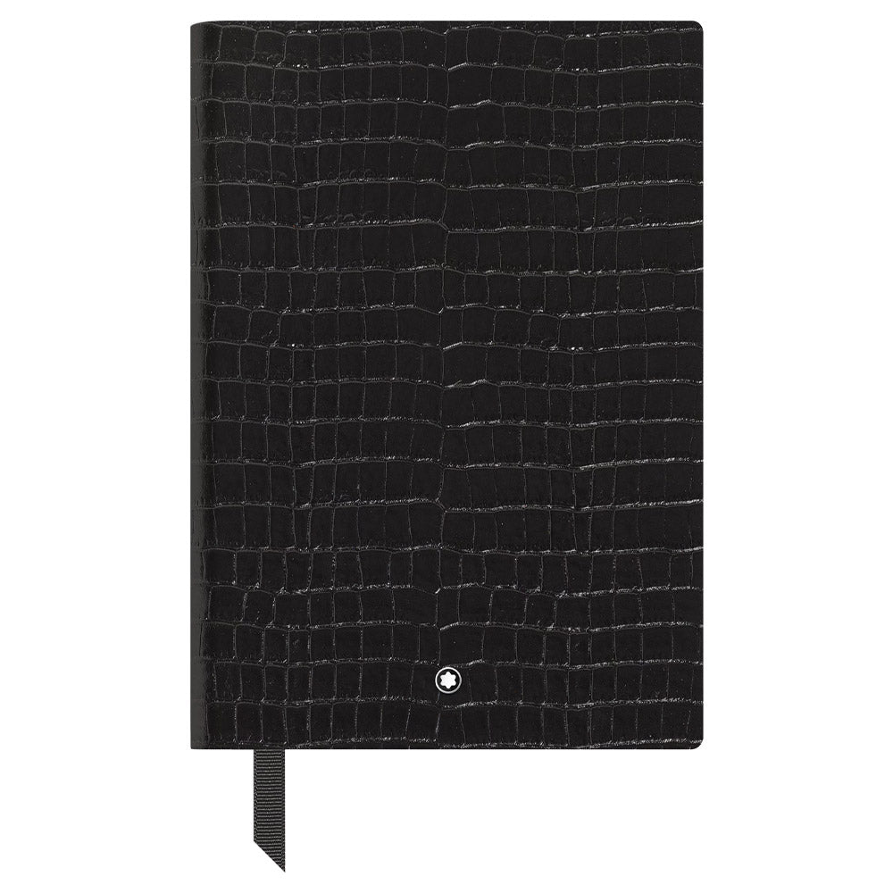 Montblanc Medium Notebook Black Printed Croco Leather Lined
