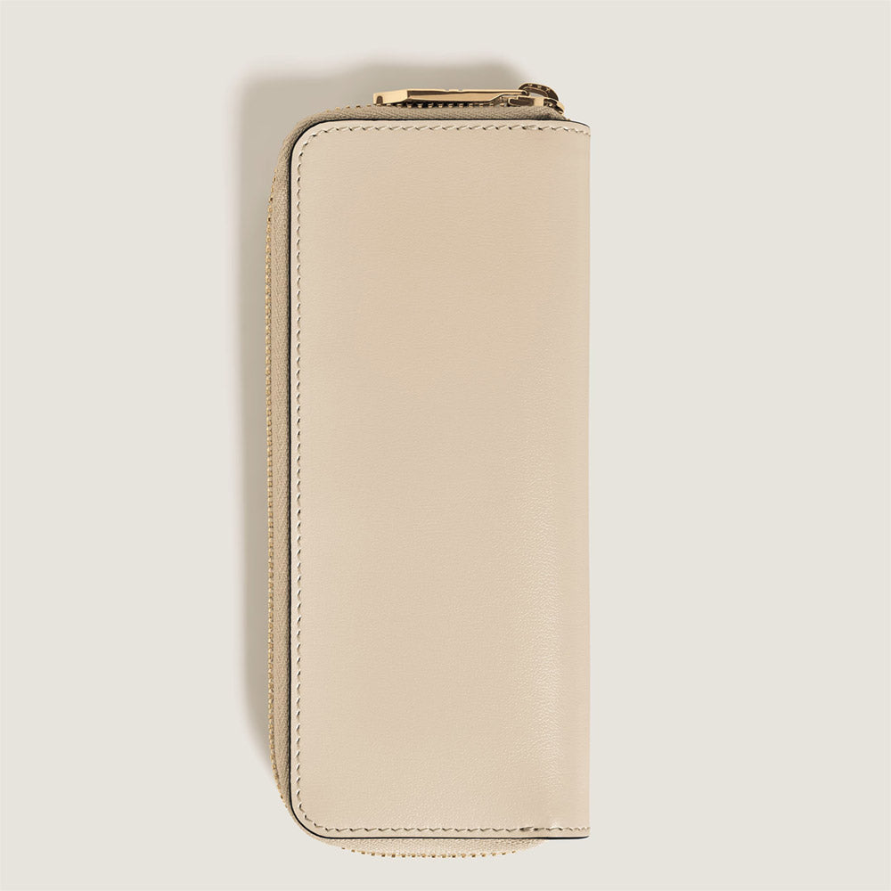 Montblanc Meisterstuck 2 Pen Pouch with Zip Cloudy Beige