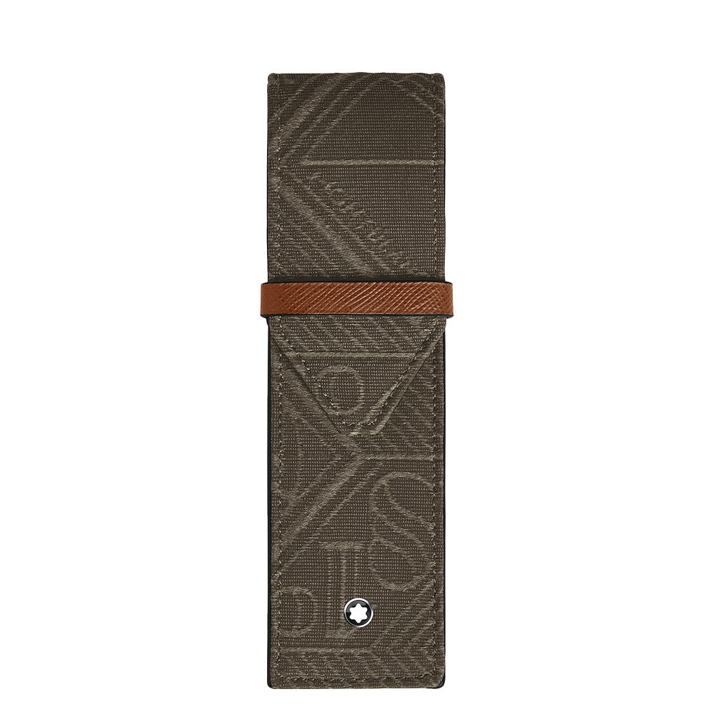 Montblanc 4810 Jacquard 2 Pen Pouch Khaki