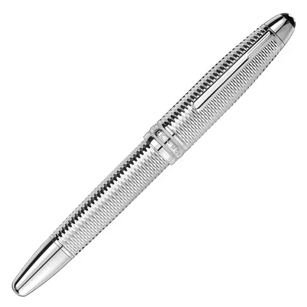 Montblanc Meisterstuck Solitaire LeGrand Fountain Pen Geometry Platinum