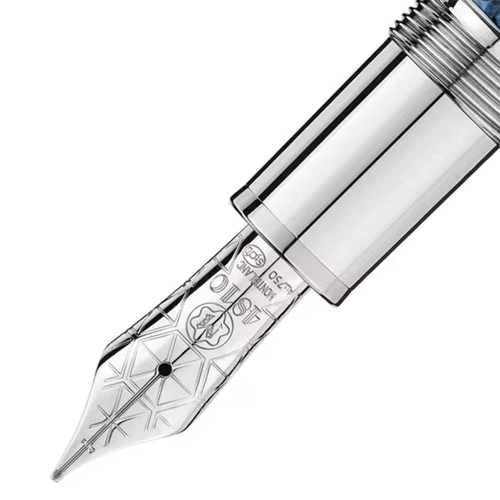 Montblanc Meisterstuck Solitaire LeGrand Fountain Pen Blue Hour