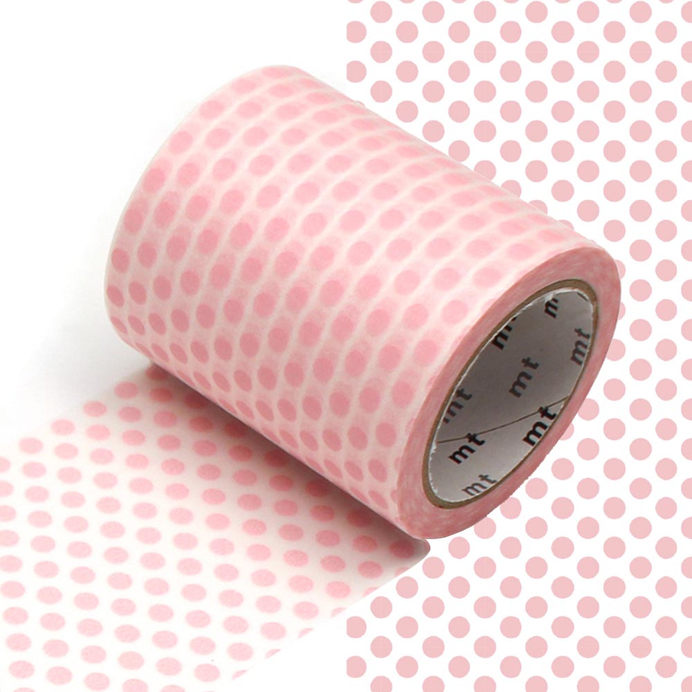 mt Washi Masking Tape - 50mm x 7m - Dot Strawberry Milk