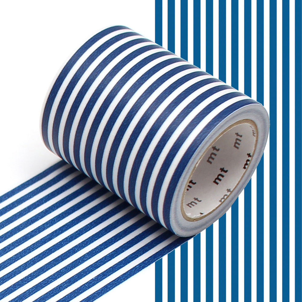 mt Washi Masking Tape - 50mm x 7m - Border Indigo