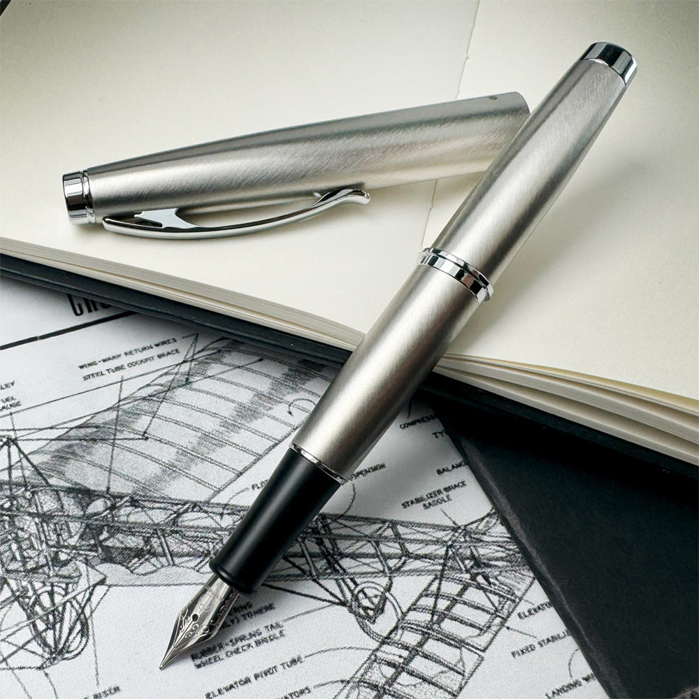 Monteverde Dakota Fountain Pen Stainless Steel