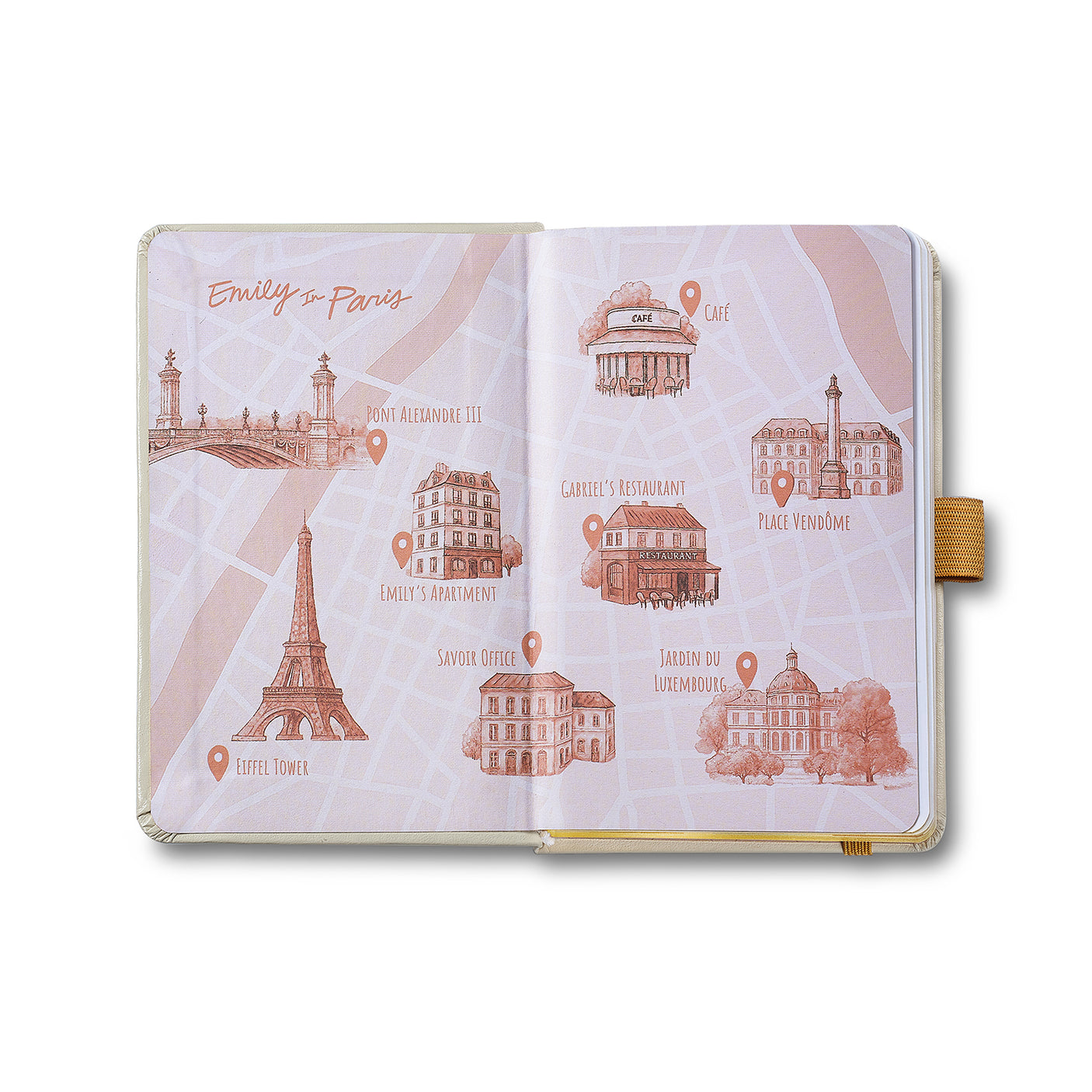 Sheaffer Emily in Paris A6 Notebook Beige