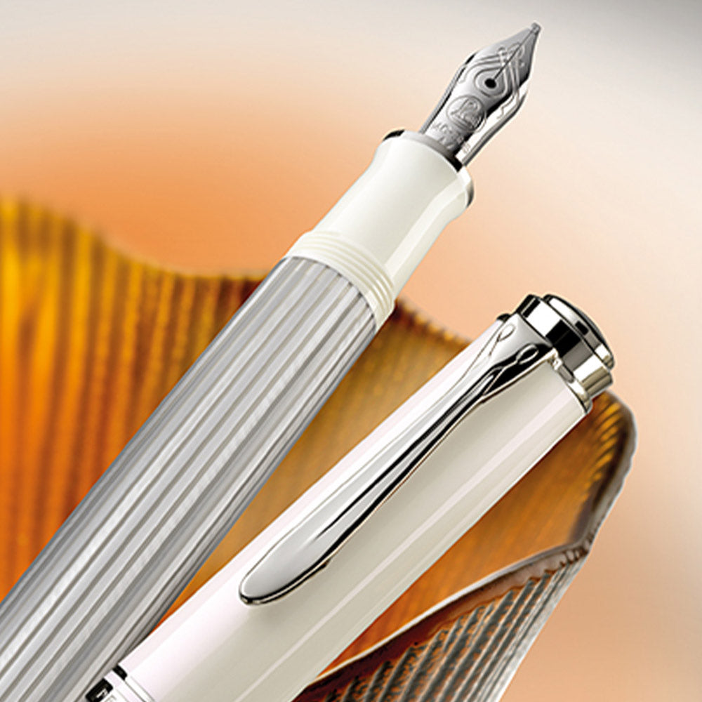 Pelikan Souveran M405 Fountain Pen Silver White