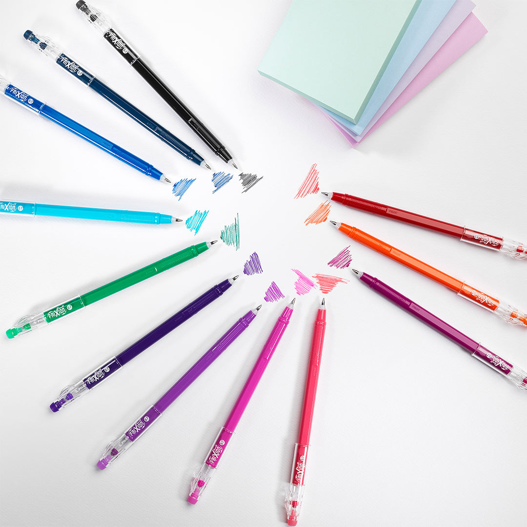 Pilot FriXion Stick Erasable Gel Pens 6 Piece Wallet Assorted