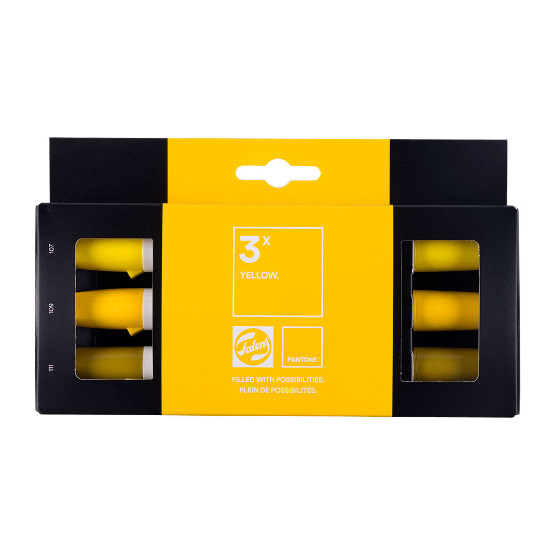 Talens Pantone Water Based Marker Set Of 3 Yellow