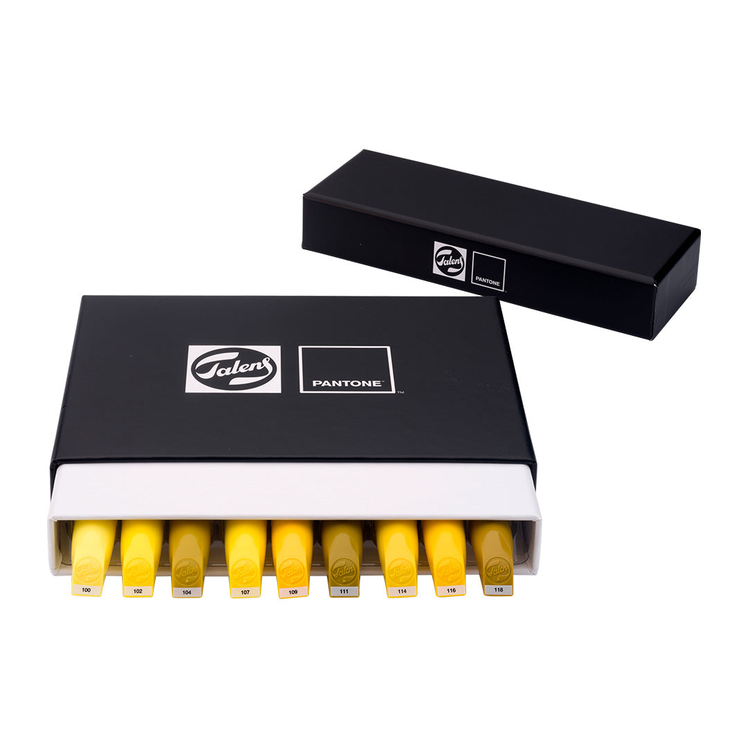 Talens Pantone Water Based Marker Set Of 9 Yellow