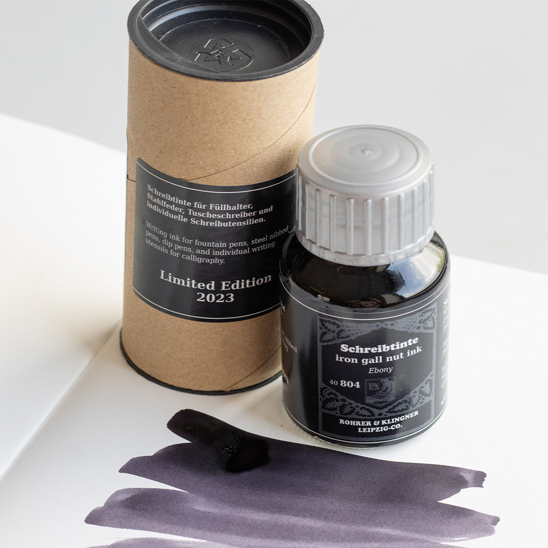 Rohrer & Klingner Limited Edition Fountain Pen Ink 50ml Iron Gall Nut Ebony
