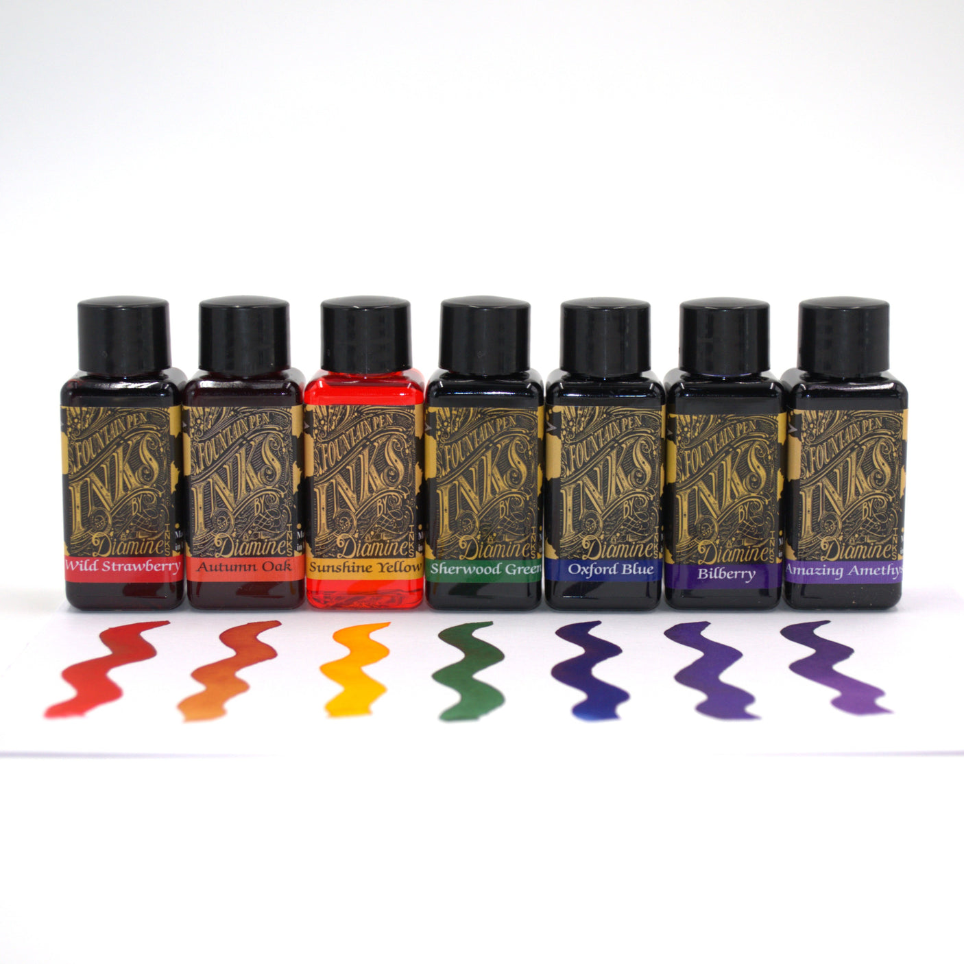 Diamine 30ml Set of 7 Colours Rainbow