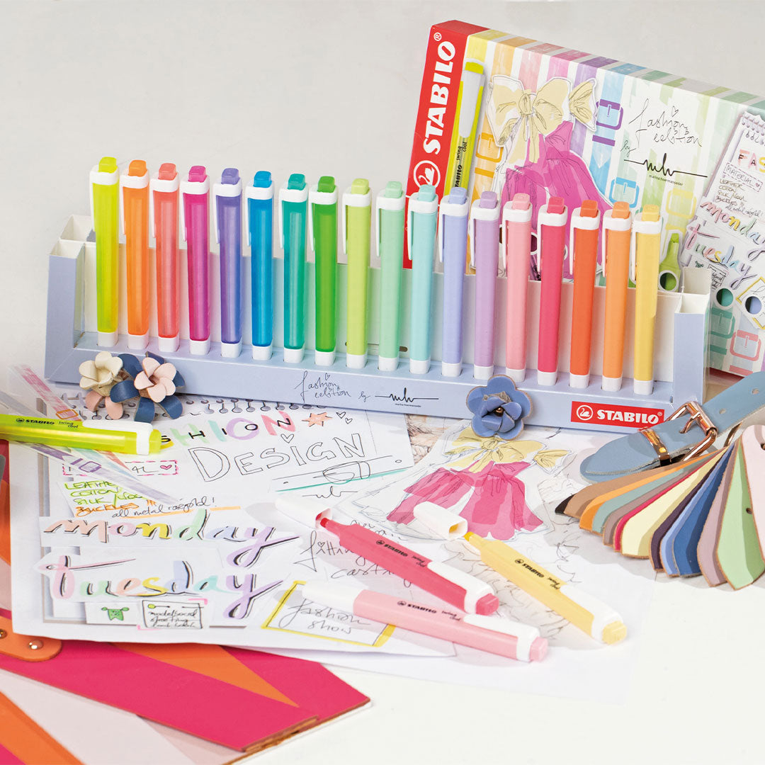 STABILO Swing Cool Highlighter NatureCOLORS Deskset of 18