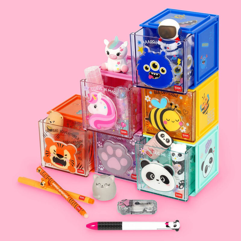 Legami Cutie Cube Stackable Organiser Monster