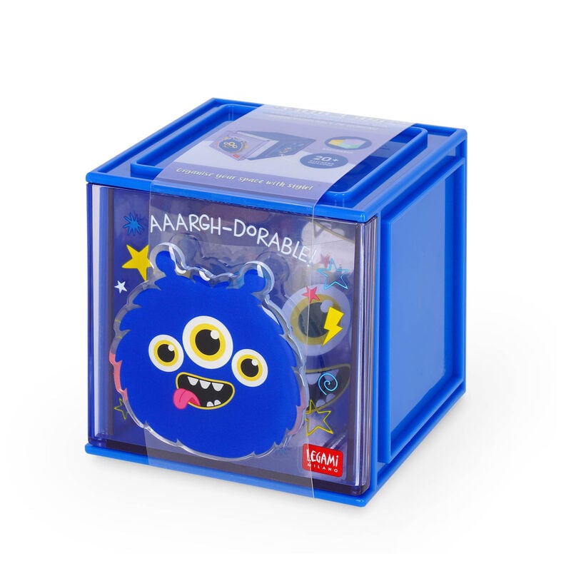 Legami Cutie Cube Stackable Organiser Monster
