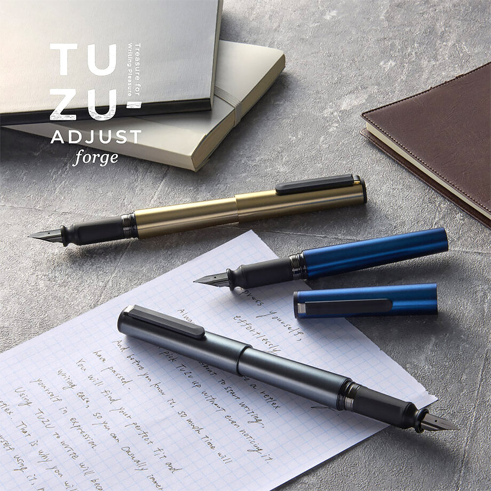 Sailor Tuzu Adjust Forge Fountain Pen Metallic Blue