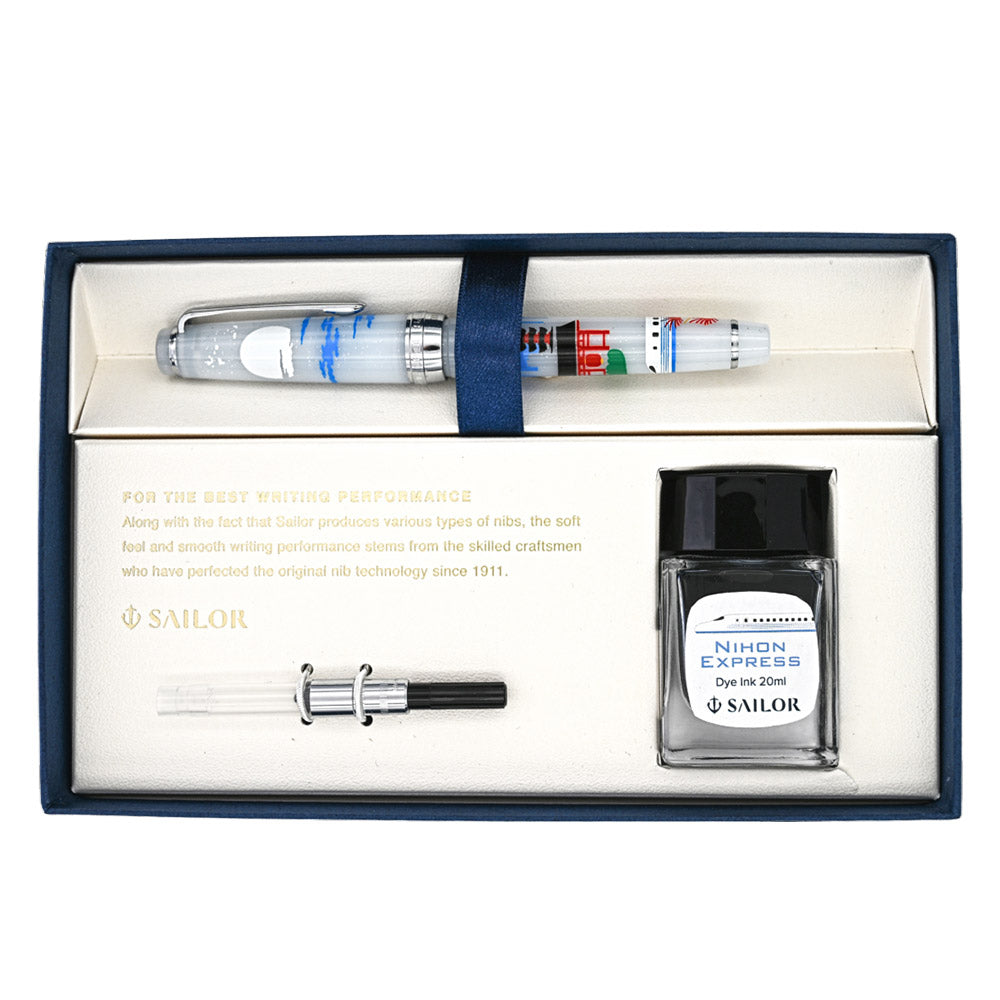 Sailor Professional Gear Slim Nihon Express Fountain Pen Tokyo 14K Nib