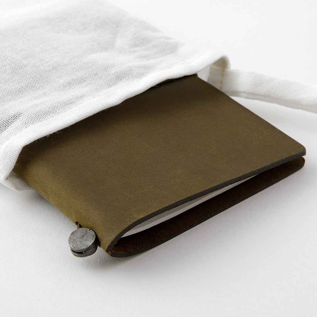 TRAVELER'S COMPANY Traveler's Notebook Leather Passport Size Olive by TRAVELER'S COMPANY at Cult Pens