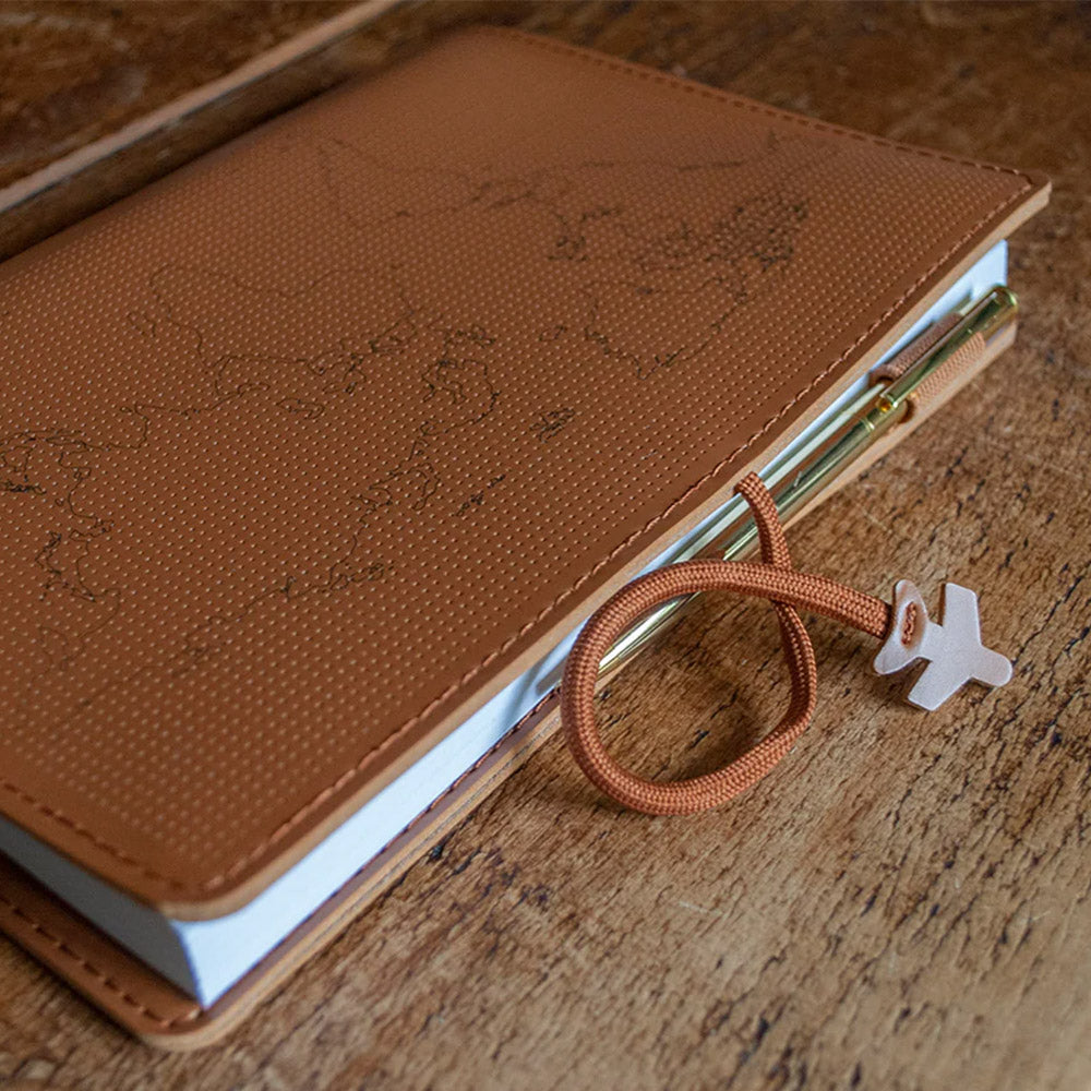 Chasing Threads Stitch World Travel Notebook Brown