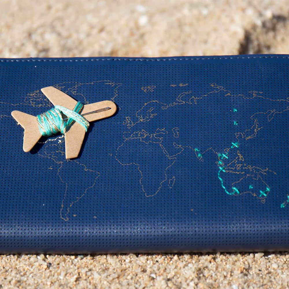 Chasing Threads Stitch World Travel Notebook Navy