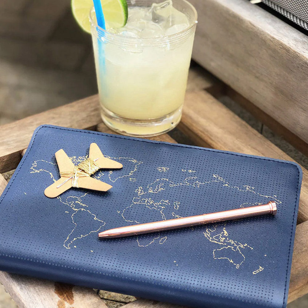 Chasing Threads Stitch World Travel Notebook Navy