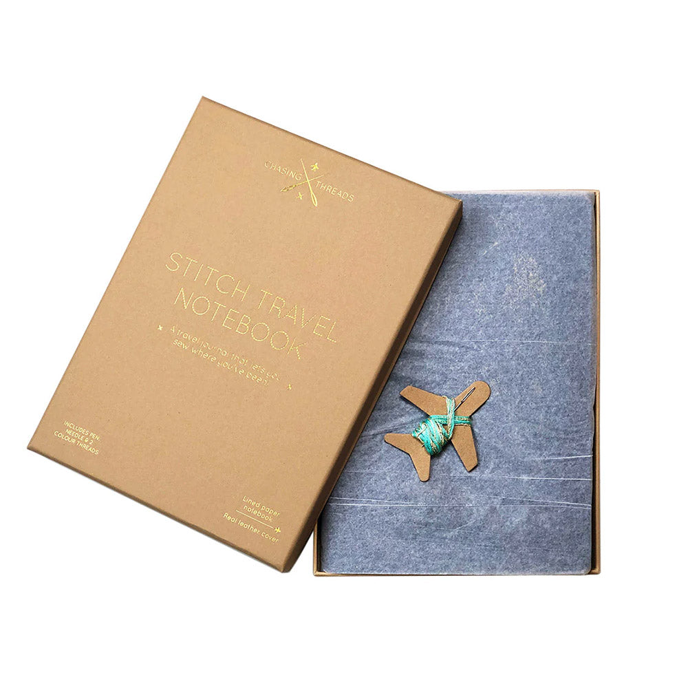 Chasing Threads Stitch World Travel Notebook Navy