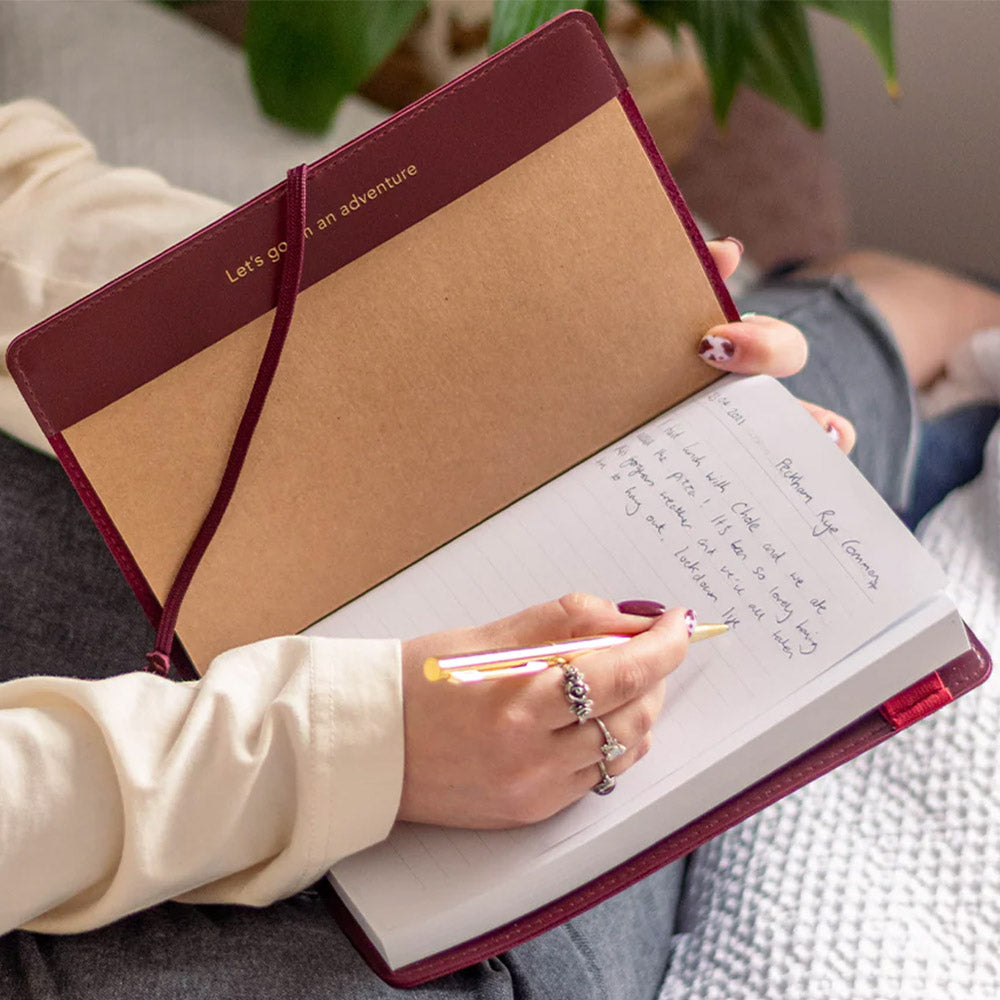 Chasing Threads Stitch USA Travel Notebook Maroon
