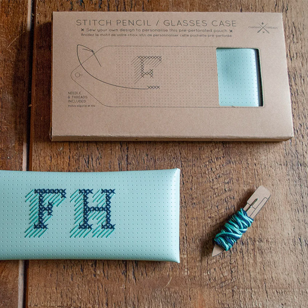 Chasing Threads Stitch Pencil Case Mint