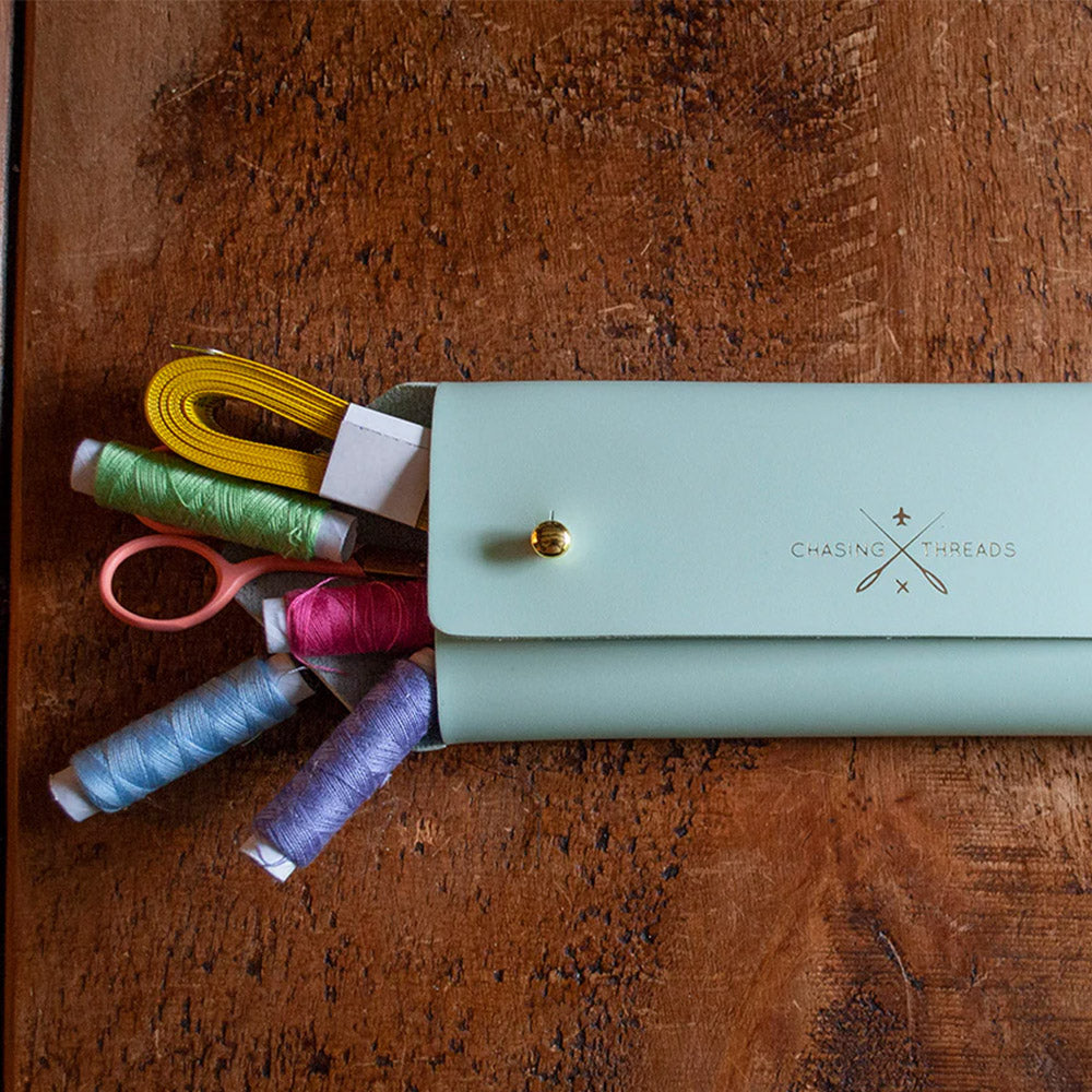 Chasing Threads Stitch Pencil Case Mint