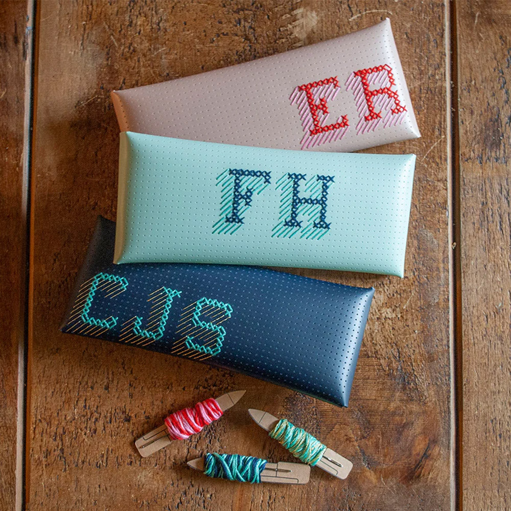 Chasing Threads Stitch Pencil Case Pink