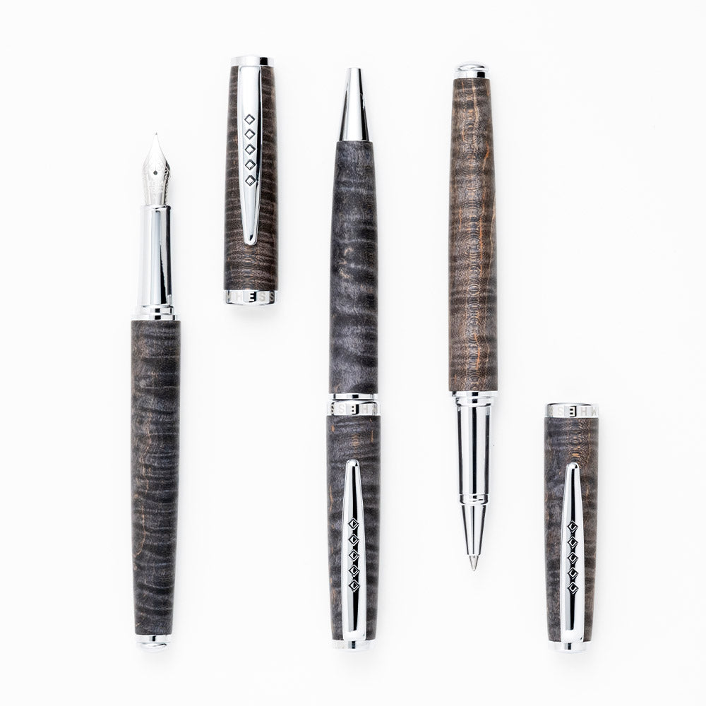 Tom Hessin Edinburgh Wooden Barrel Fountain Pen Stockbridge Stone