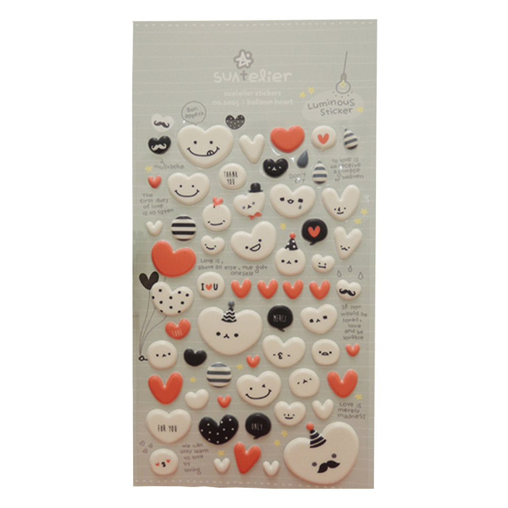 Suatelier Sticker Balloon Heart (1015)