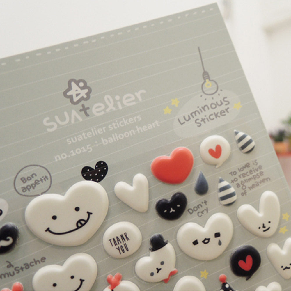 Suatelier Sticker Balloon Heart (1015)
