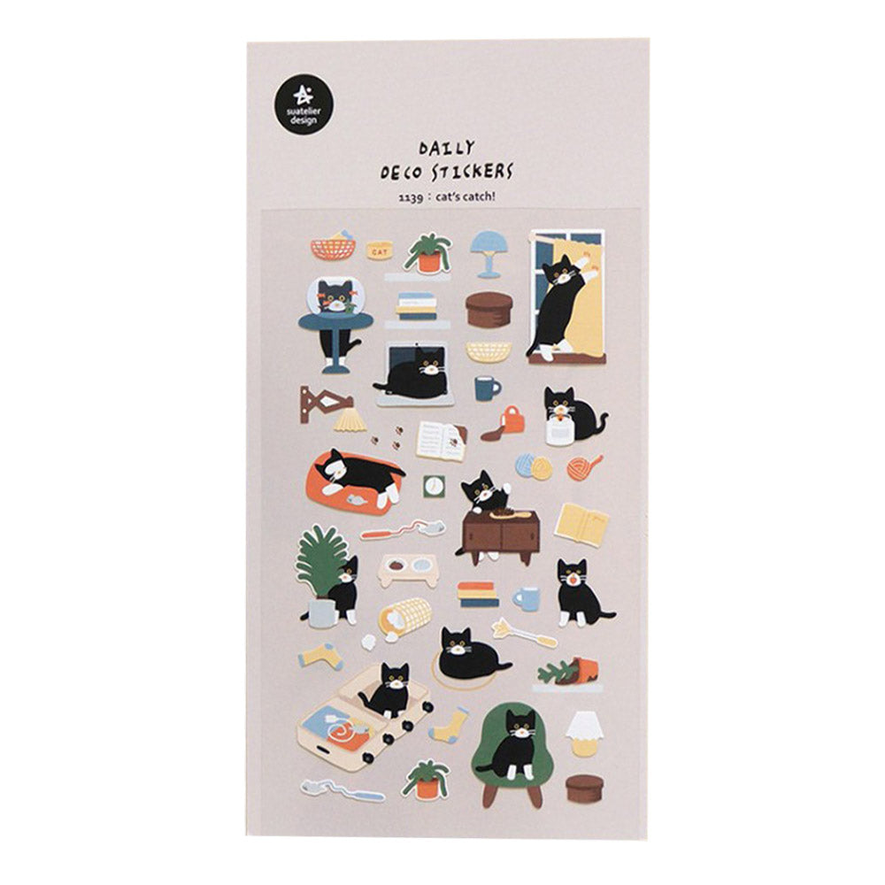Suatelier Sticker Cat's Catch! (1139)