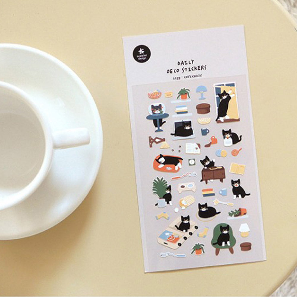 Suatelier Sticker Cat's Catch! (1139)