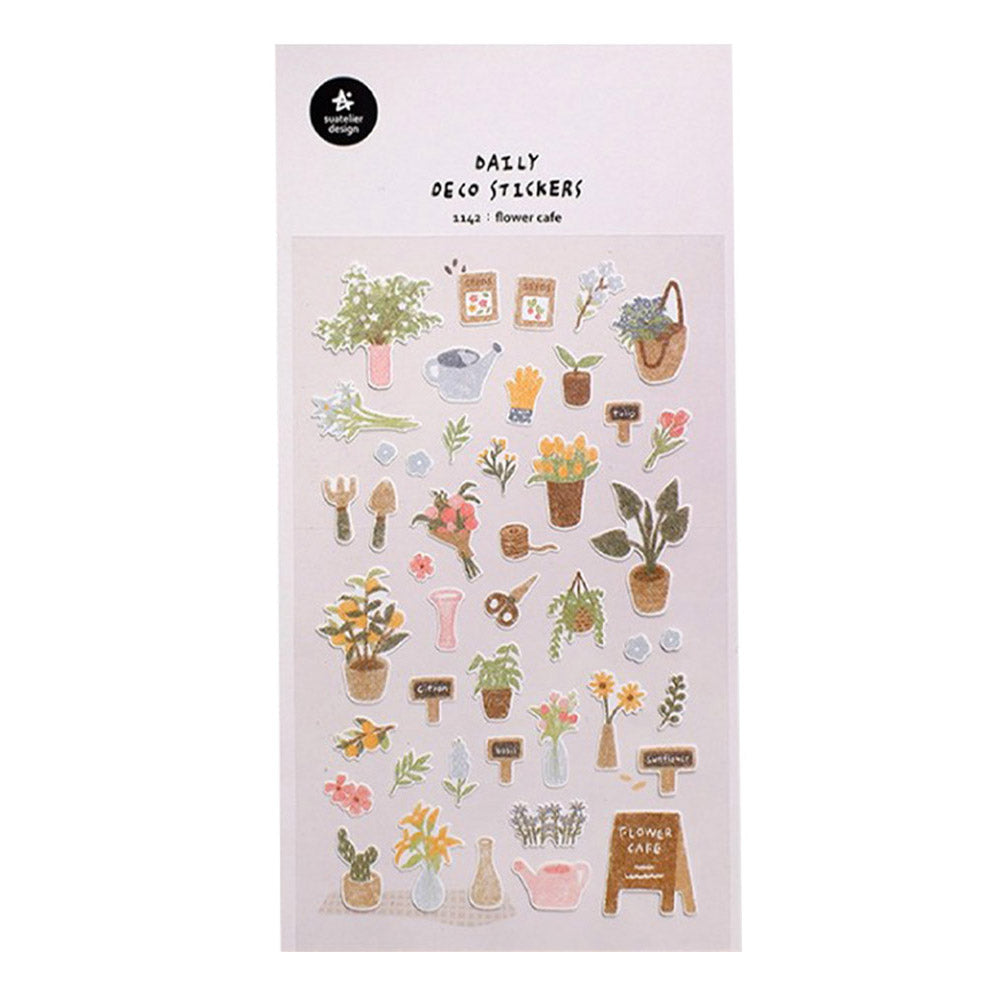 Suatelier Sticker Flower Cafe (1142)