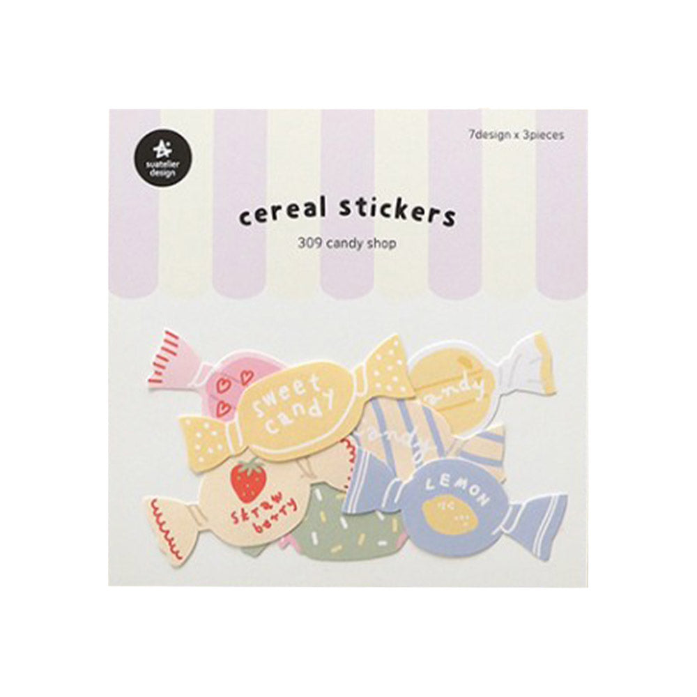 Suatelier Cereal Sticker Candy Shop (309)