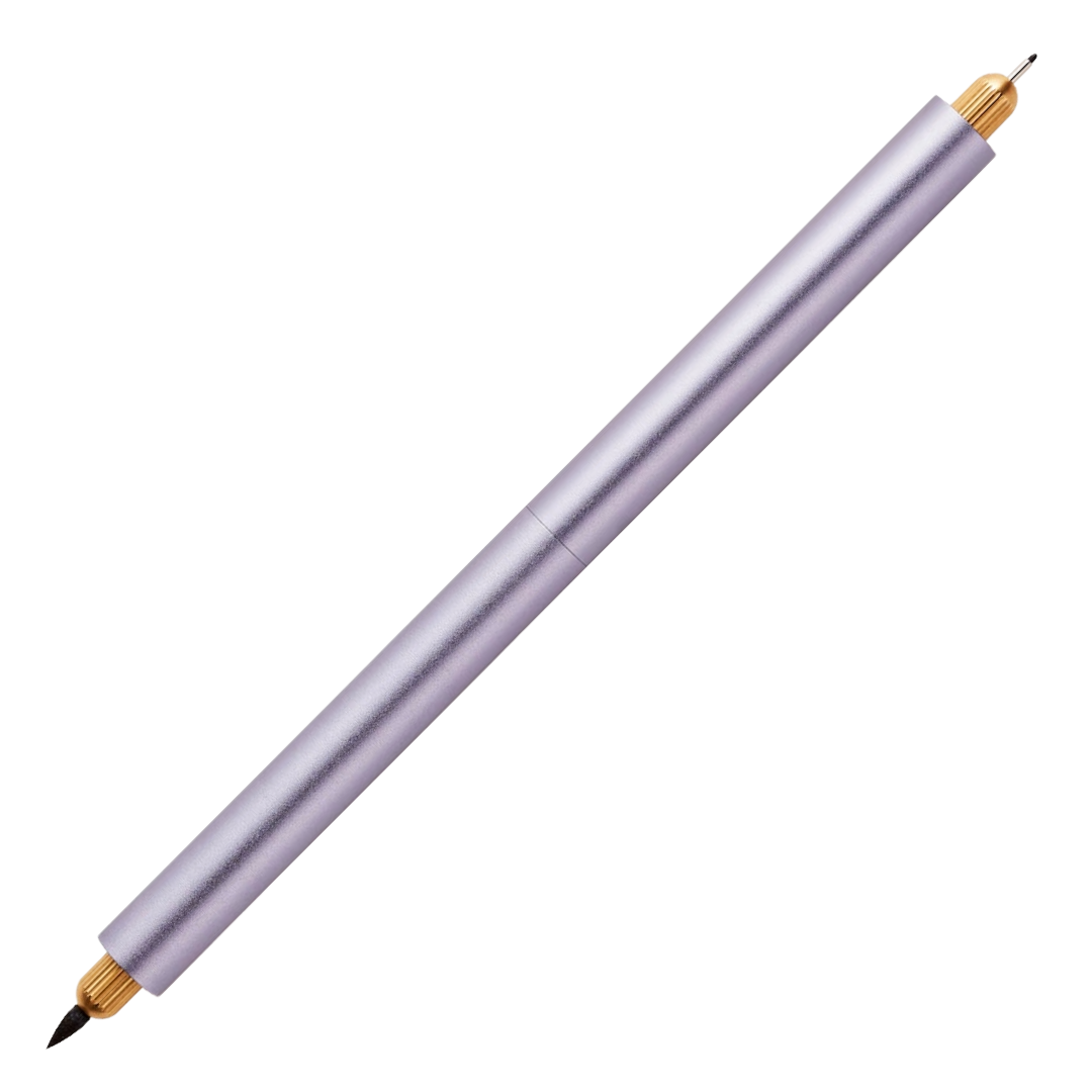 Tom's Studio Lumos Refillable Duo Tip Fineliner and Brush Pen Lilac