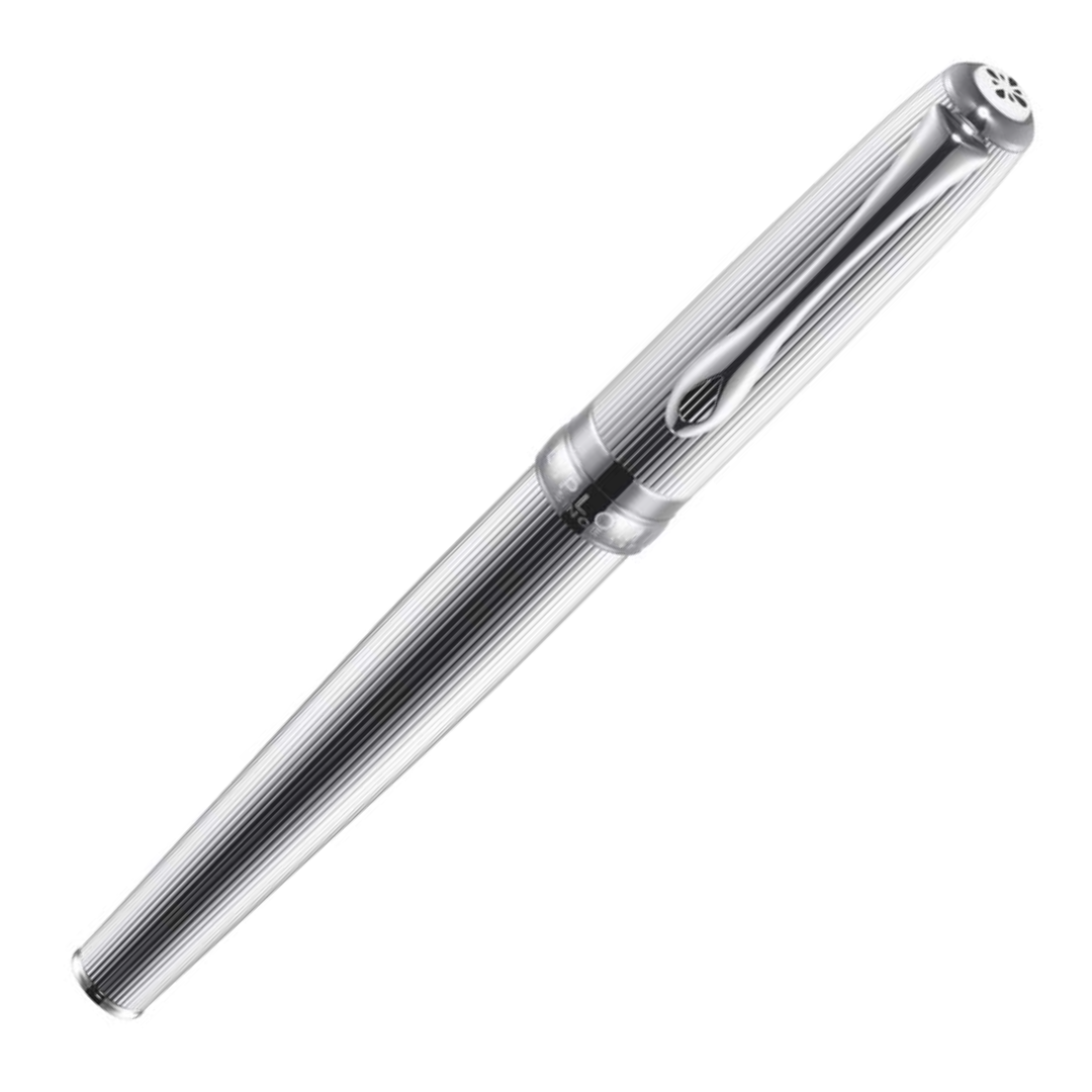 Diplomat Excellence A2 Fountain Pen Guilloche Chrome
