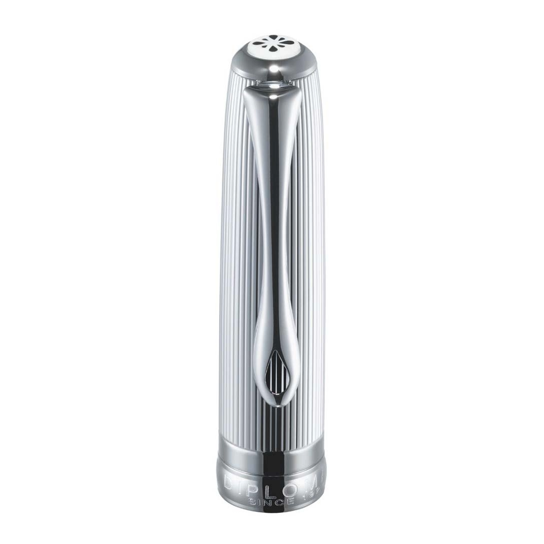 Diplomat Excellence A2 Fountain Pen Guilloche Chrome