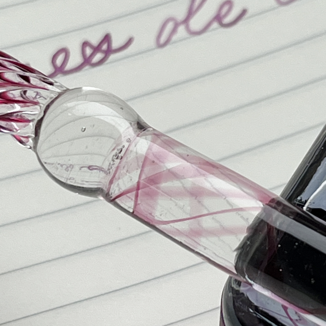 Cult Pens x Jacques Herbin Glass Dip Pen Larme De Cassis