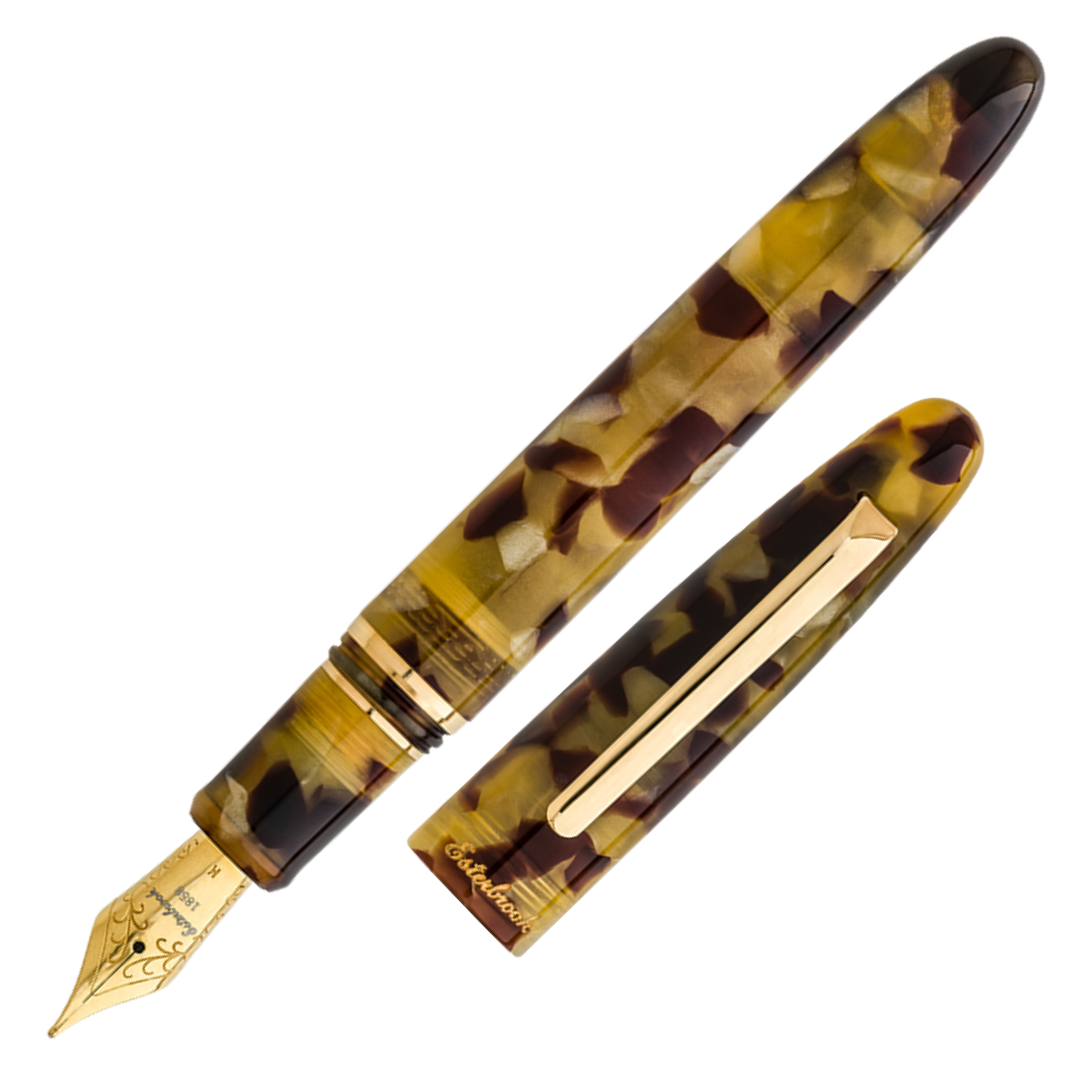 Esterbrook Estie Rollerball Pen Tortoise With Gold Trim