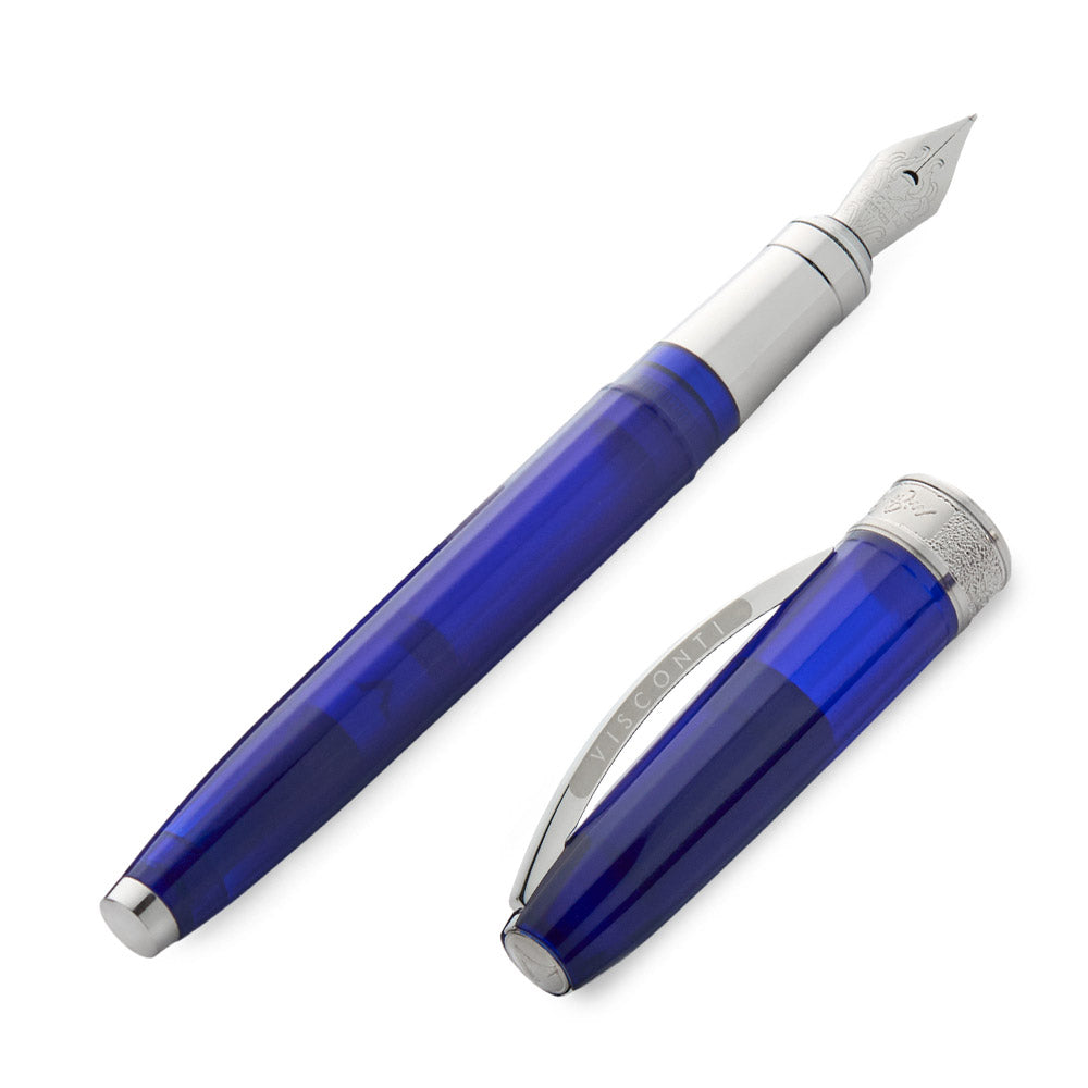 Visconti Michelangelo Fountain Pen Translucent Blue