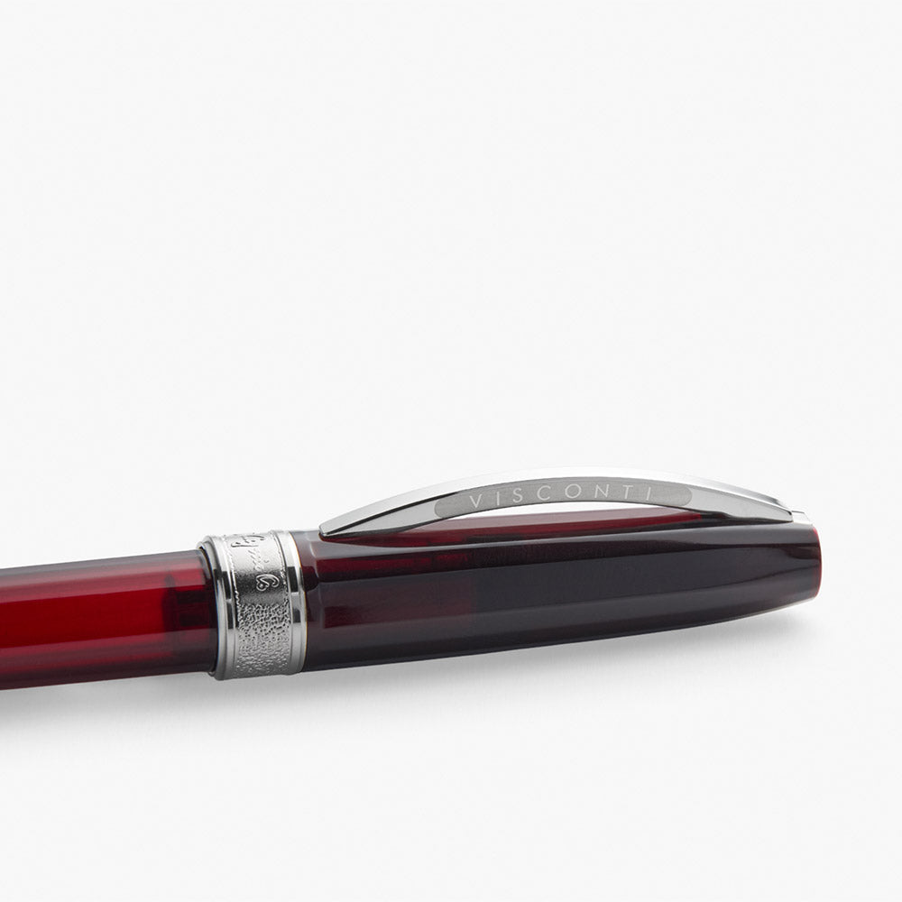 Visconti Michelangelo Rollerball Pen Translucent Red