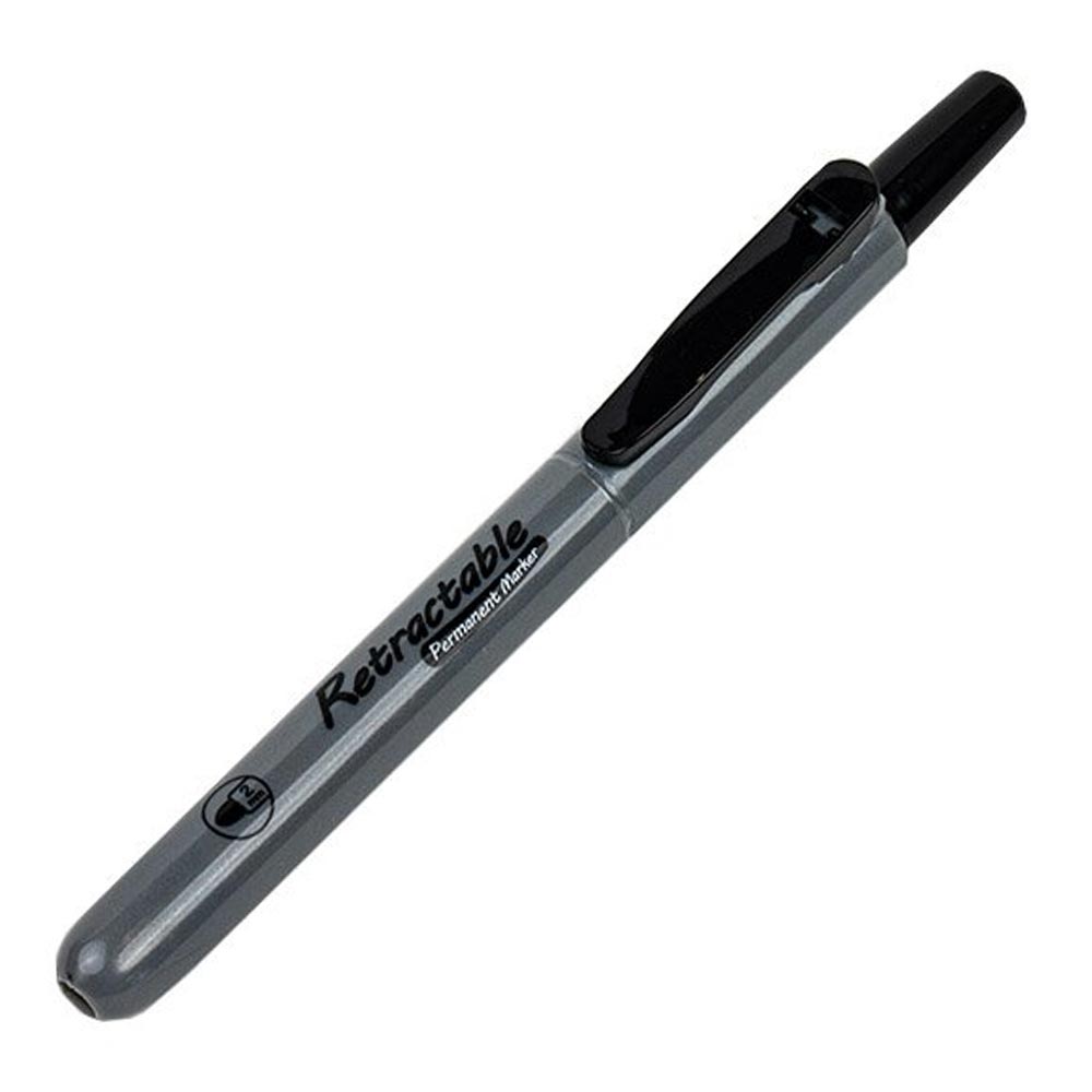 WRITECH Retractable Permanent Marker Pack of 6 Assorted Colours