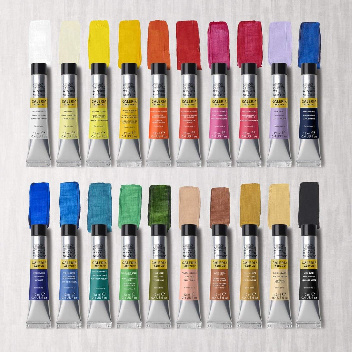 Winsor & Newton Galeria Acrylic Colour 20x 12ml Tube Set